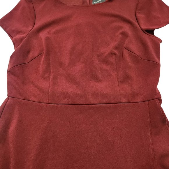 Adrianna Papell Knit Crepe Ruffled Wrap Dress 4 - Picture 13 of 16